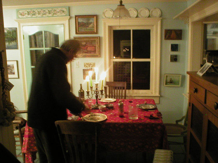 Barry Serving Dinner