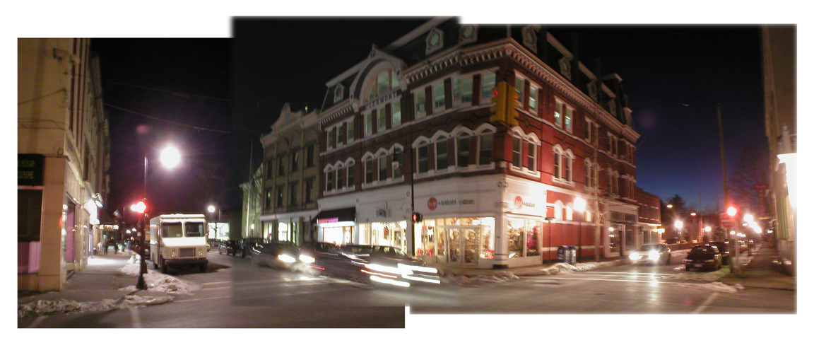 Uptown At Night Panorama